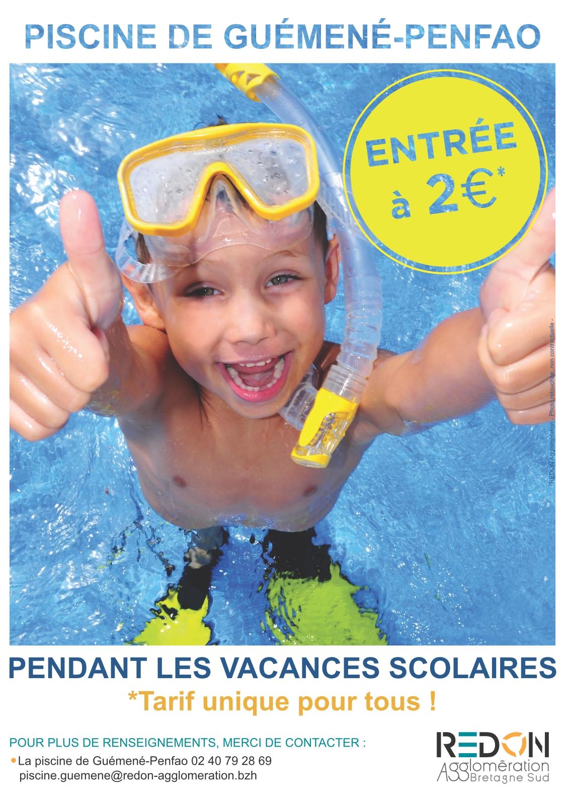 Tarif Noël 2019 - piscine de Guéméné-Penfao