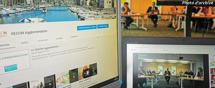 visio conférence, écrans d'ordinateur