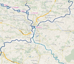 carte du réseau fluvial navigable